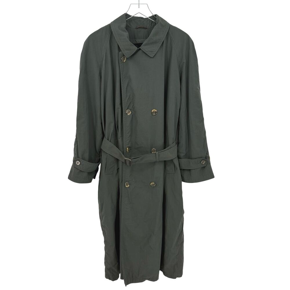 Strathmore Olive Green Wool Lined Trench Coat Men’s 40 Short Med Large